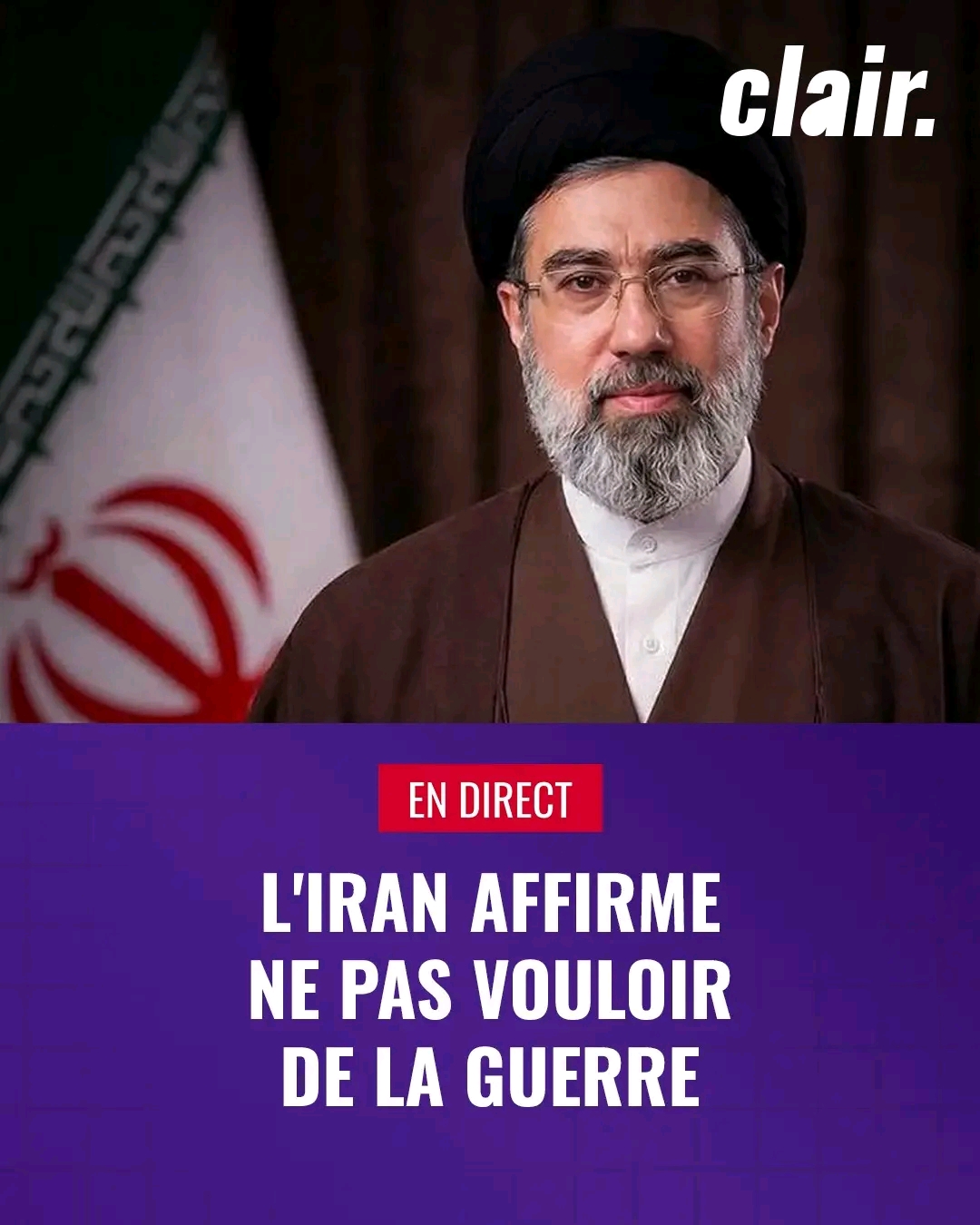 Monde • 🇮🇷 L’Iran affirme ne pas vouloir la guerre